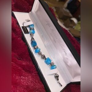 25th anniversary Fifth Avenue Collection “Riviera” Blue and Silver Bracelet